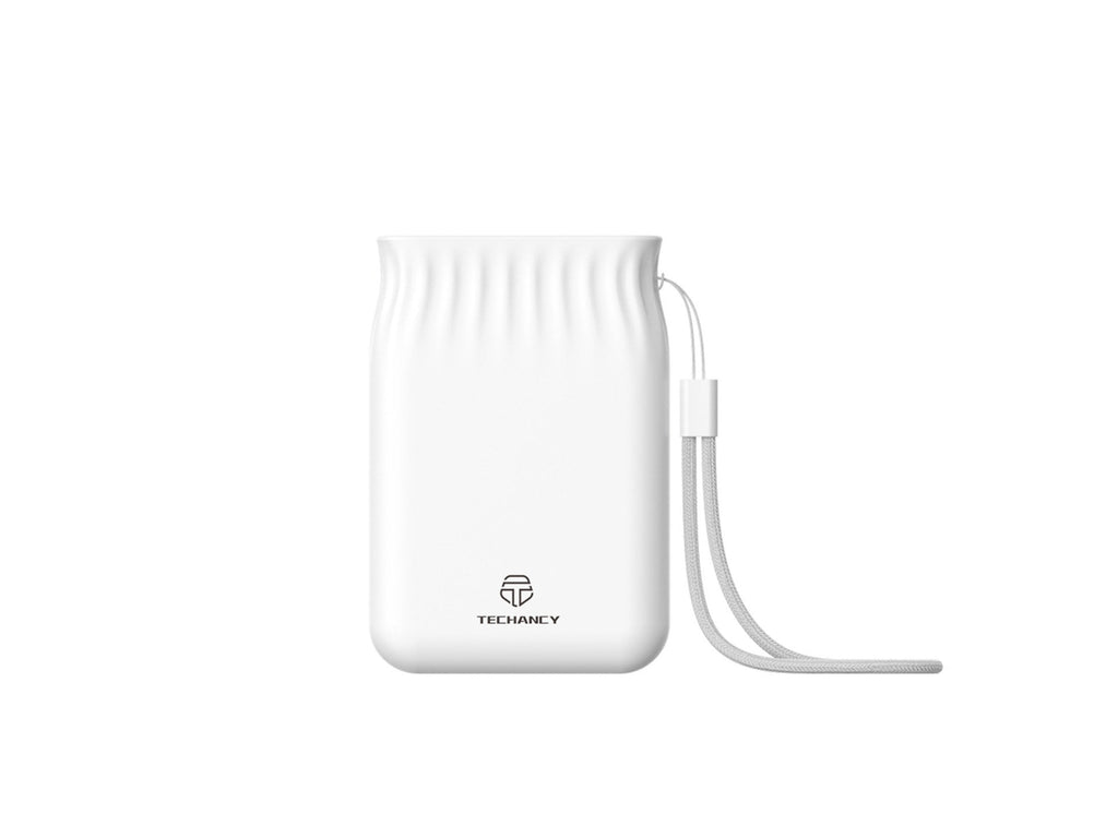 Techancy 6500mah Power Bank Branco TF2772，Carregamento De Telemóvel/Tablet Compatível Com 2A, Fonte De Alimentação Portátil-0