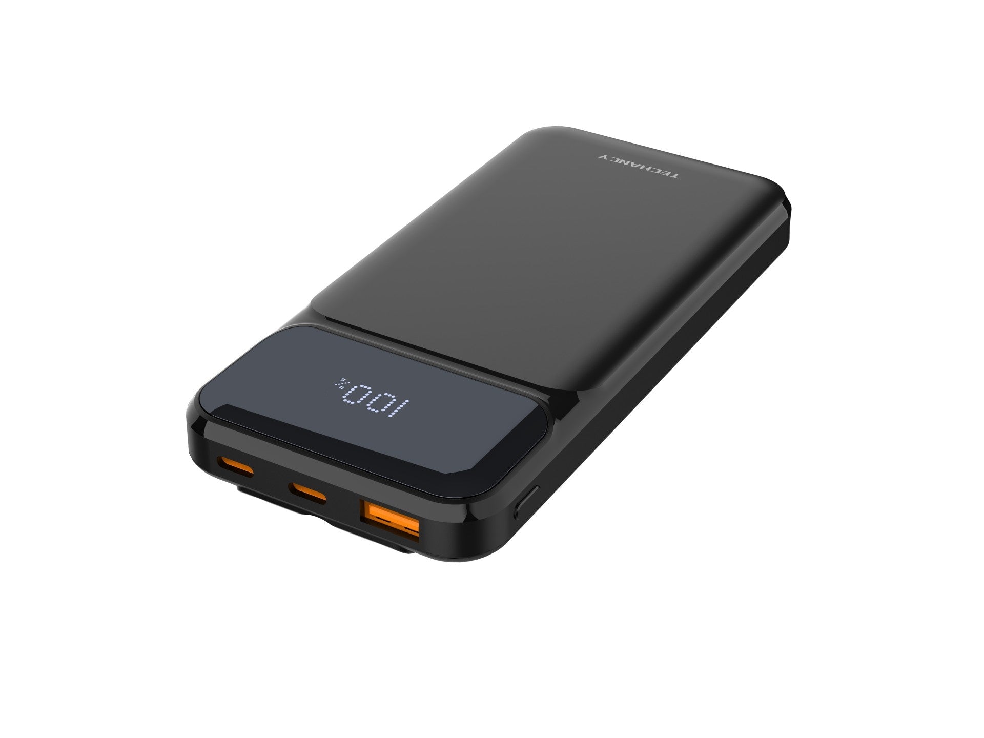 Techancy Power Bank 10000 Mah 22.5w  TF2782, Cabo De Carregamento Type-C+Lightning+ Usb 3in1, Ecrã Digital De Potência-1