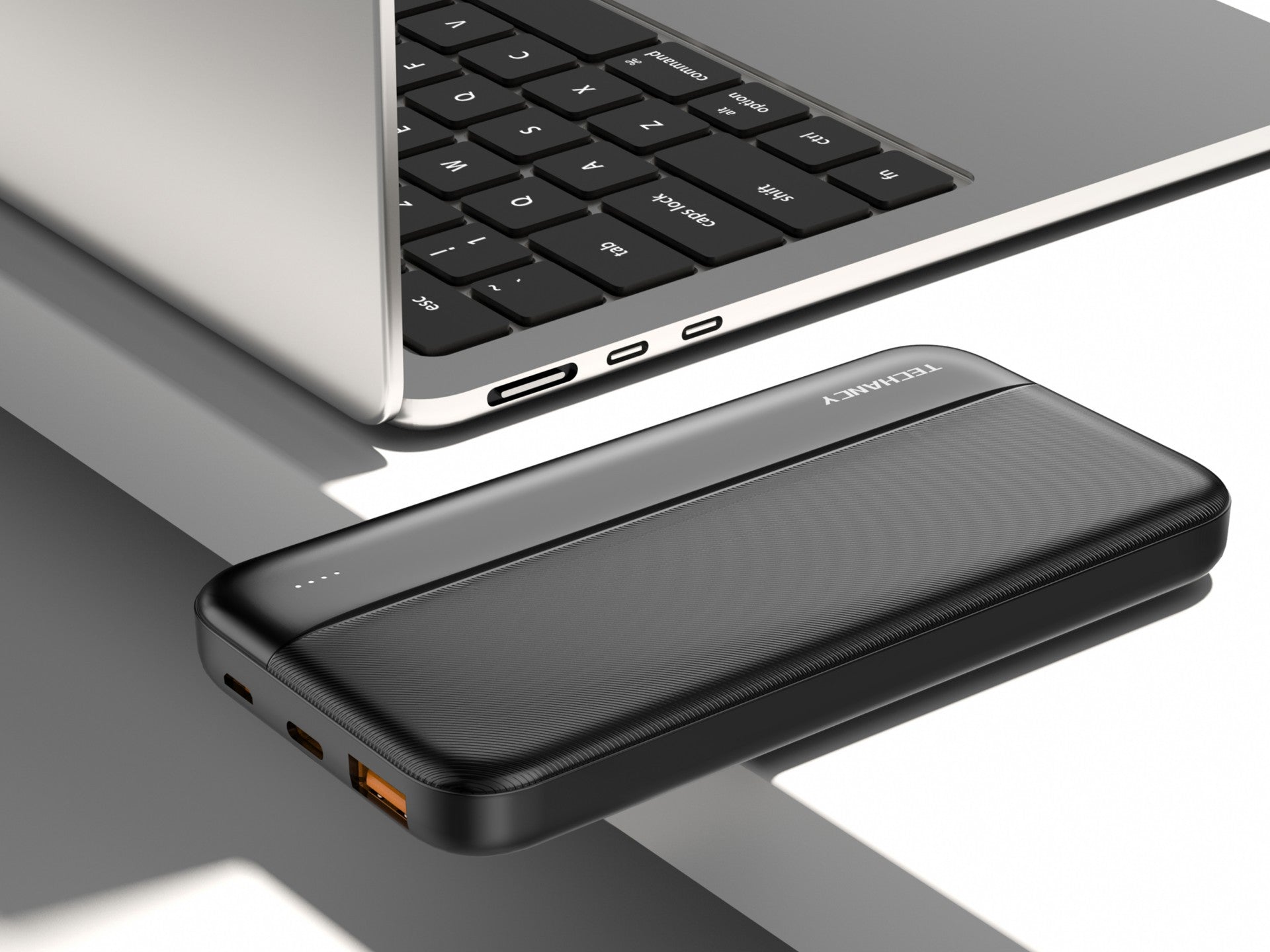 Techancy Power Bank 10000mah Preto TF2776, Carregamento Rápido Pd20w Para Smartphones, Tablets E Muito Mais!-3