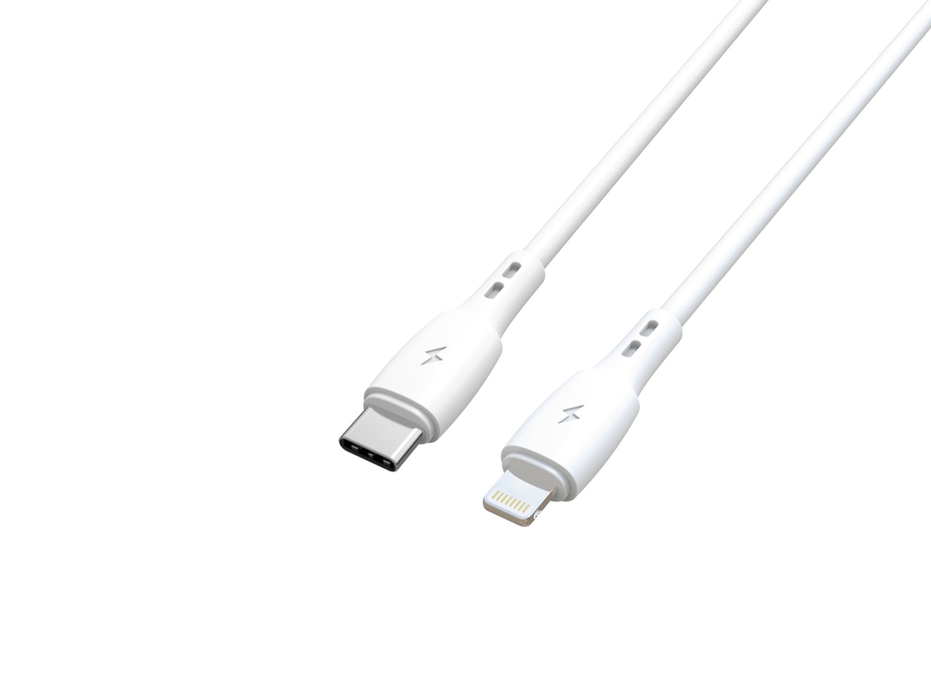 Techancy Cabo De Dados USB C to Lightning Branco TB1778, Carregamento Pd30W, 30cm Adequado Para Utilização Com Power Bank-2